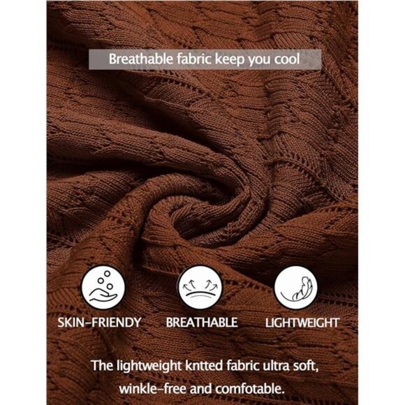 Men's Knit Button Down Shirt Short Sleeve Vintage Polo Shirts Summer - Picture 4 of 7